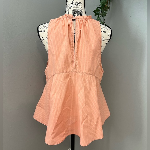 NWT - Free People Peach Carla Stripe Tank Top - Picture 8 of 12